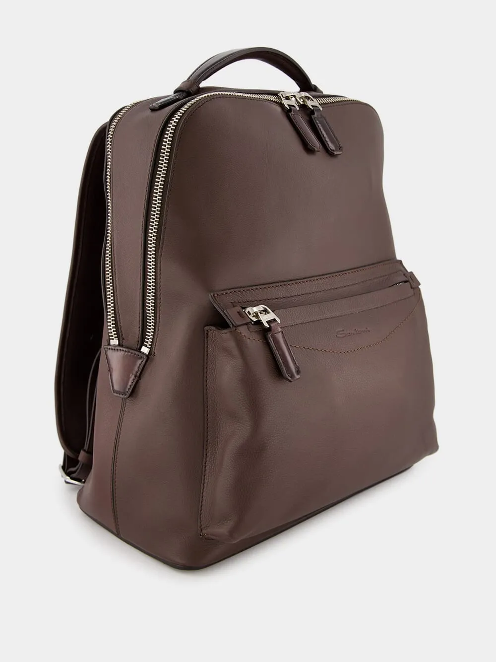 Brown Leather Backpack