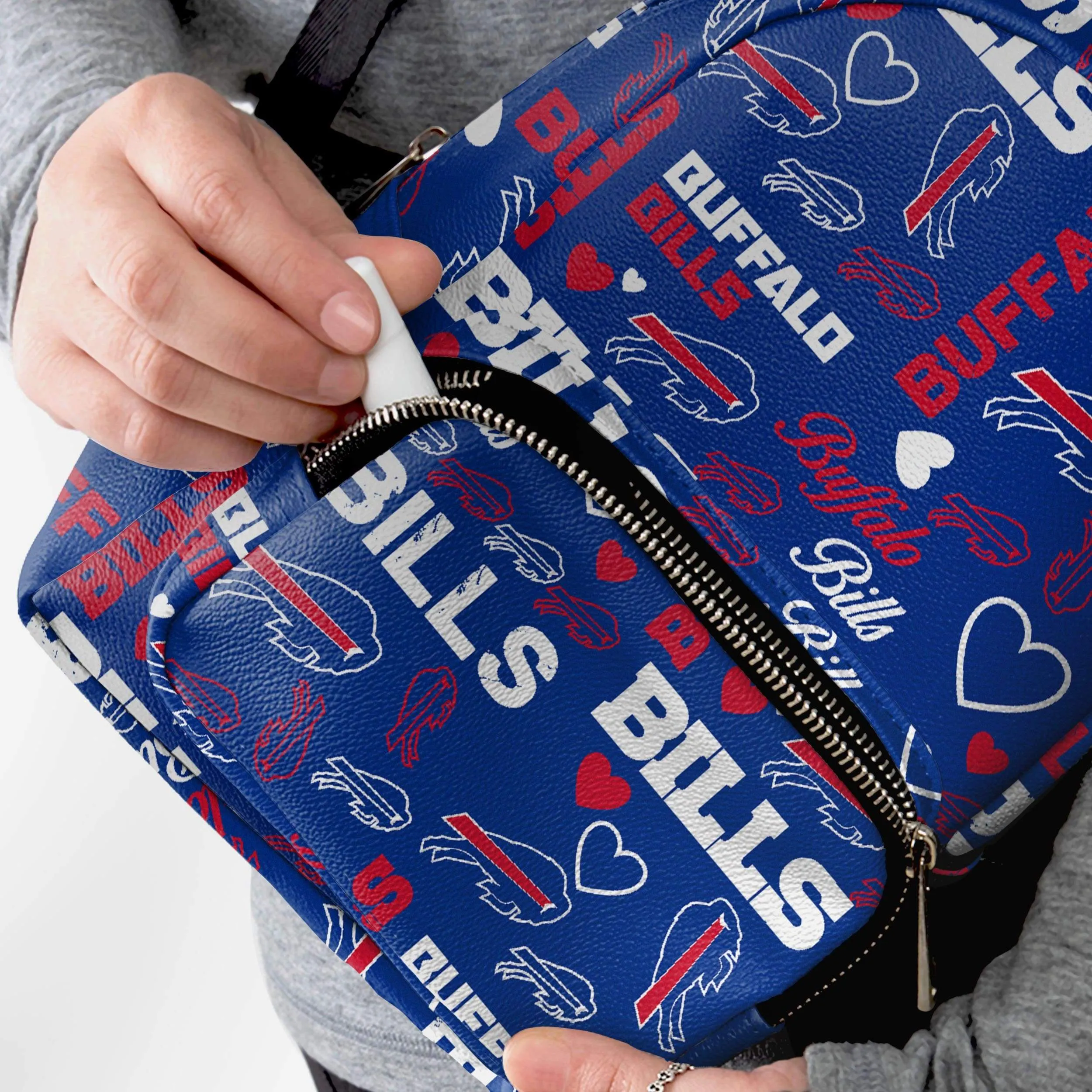 Buffalo Bills Logo Love Mini Backpack