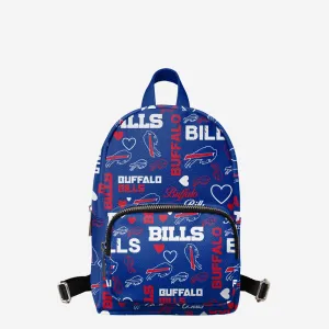 Buffalo Bills Logo Love Mini Backpack