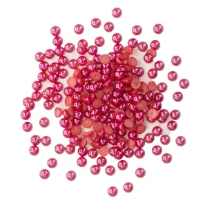 Buttons Galore & More - Shaker Embellishments - Half Pearlz - Roses / HPZ102