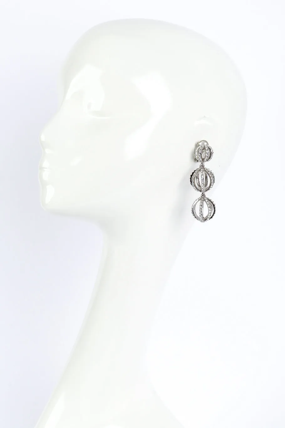 Cage Ball Drop Earrings