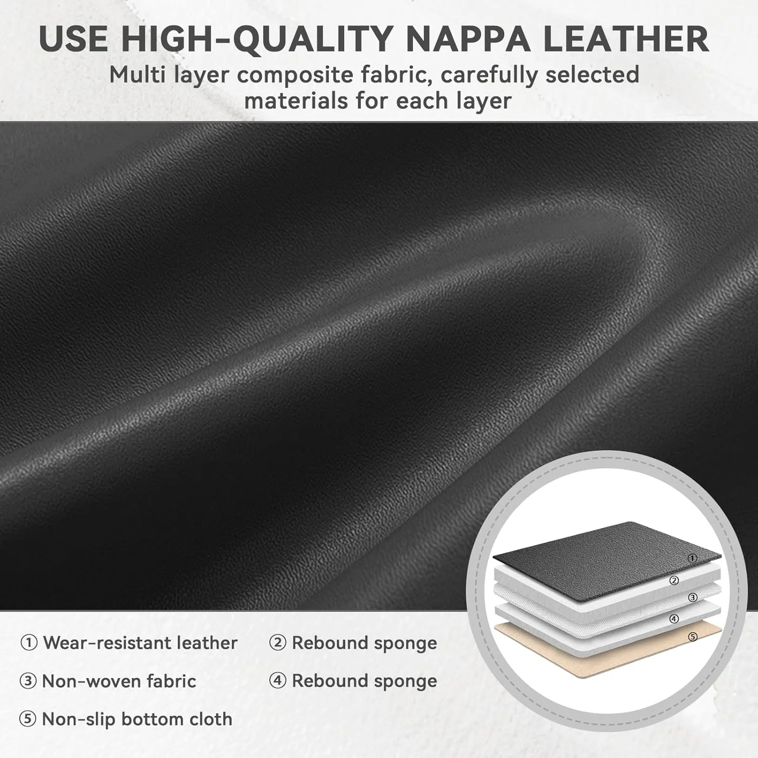 Car Seat Cover for Toyota FJ Cruiser 2007-2014,Leather Seat Cover for Car,Breathable Vehicle Cushions Cover Waterproof Protectors Interior Accessories, (Full Set,Black&Gray)