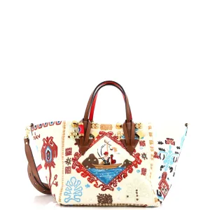Caracaba Tote Embellished Canvas with Leather Small