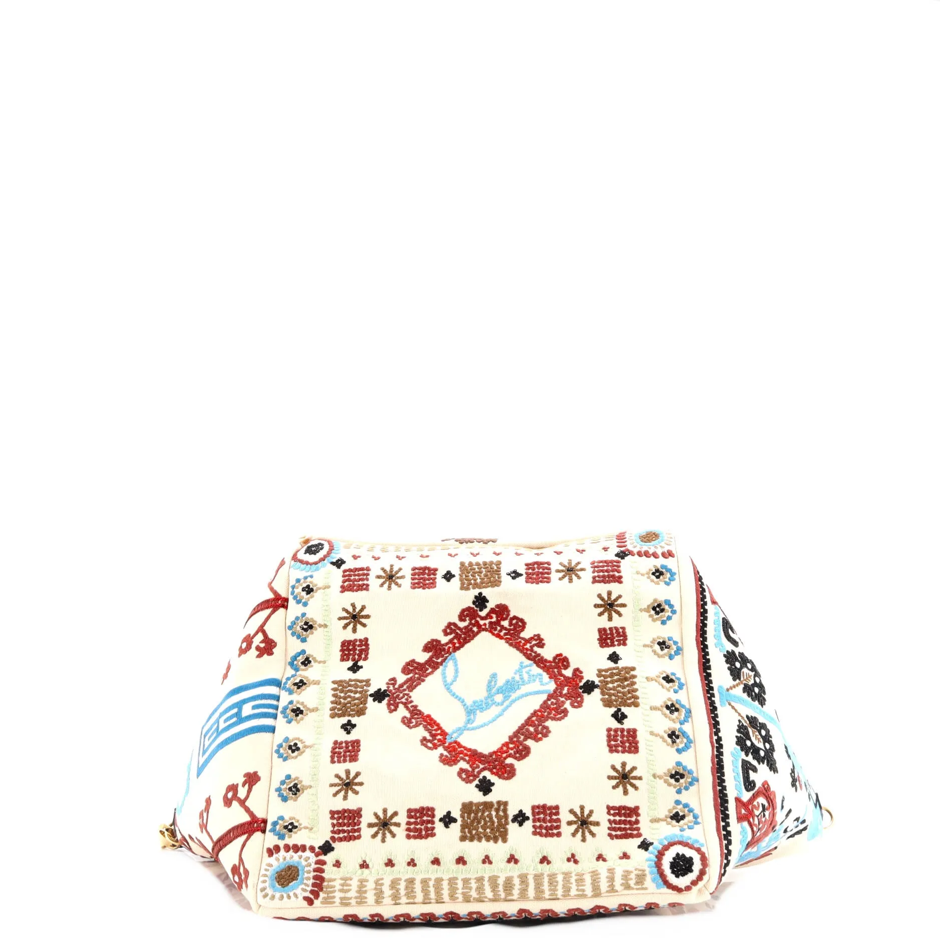 Caracaba Tote Embellished Canvas with Leather Small