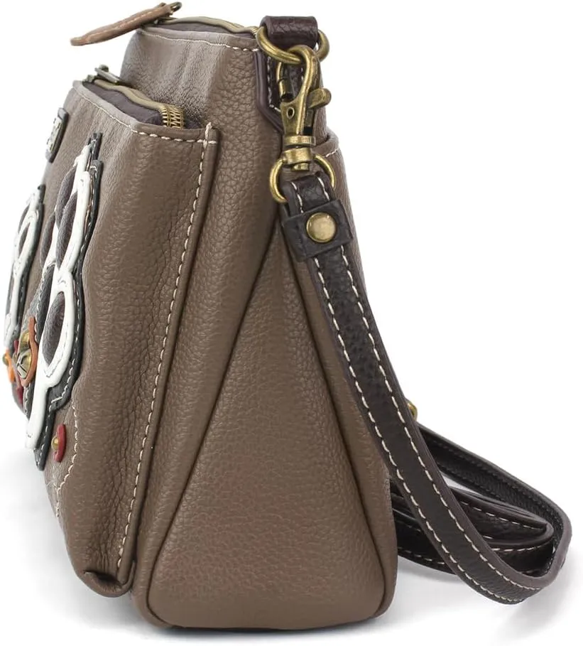 CHALA RFID Protected Vegan Leather Deluxe Crossbody Bag Multi-Color