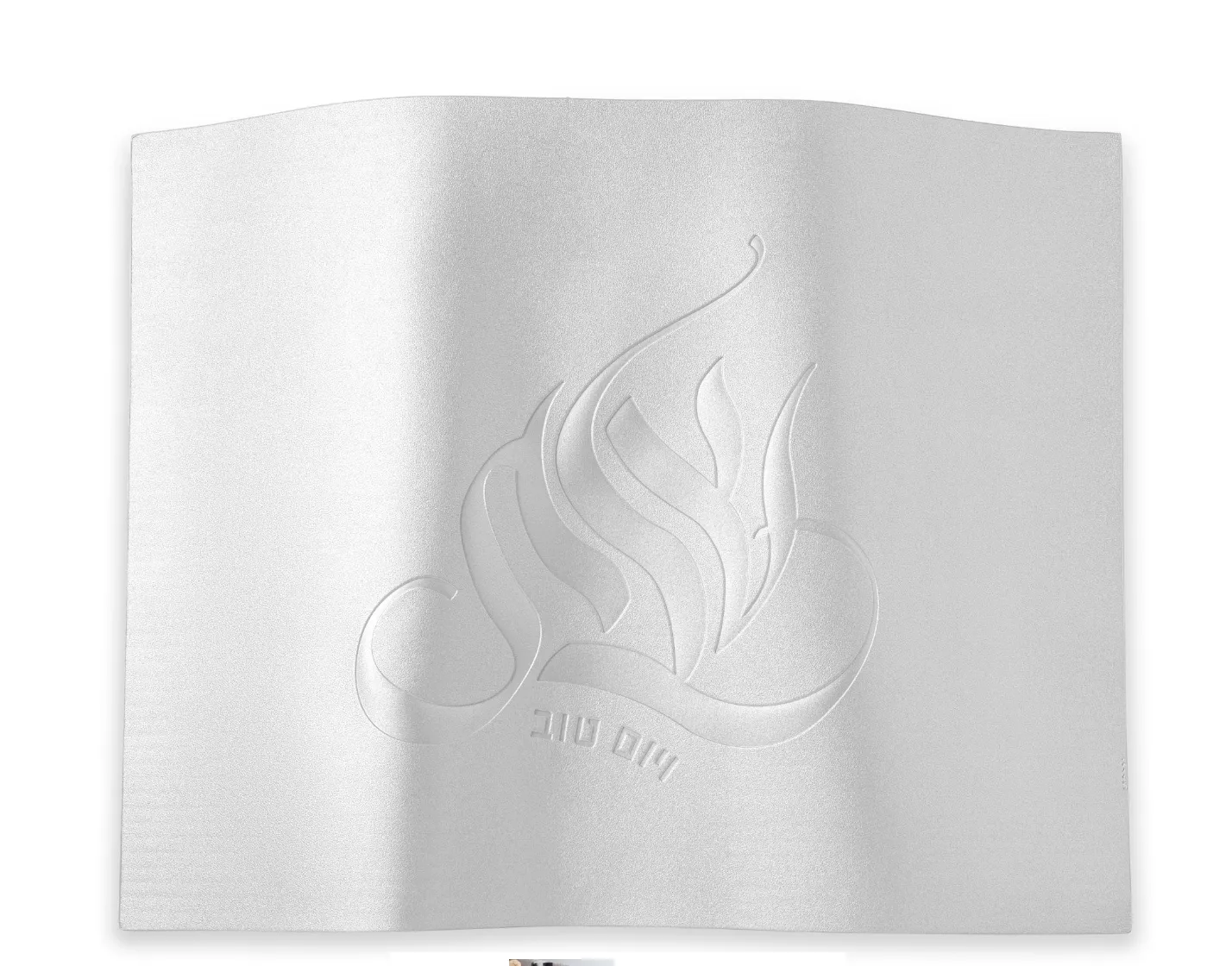 CHALLAH COVER REGAL EMBOSSED WHITE PU-CC-REG-EMB-W