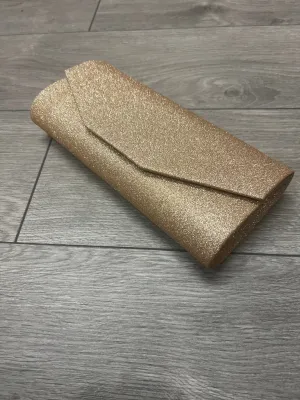 Champagne Glitter Clutch Bag