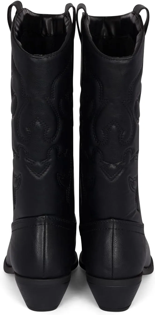 Chariot & Co Ring Women’s Western Cowgirl Boots – Mid-Calf Style with 2” Heel in Multiple Colors