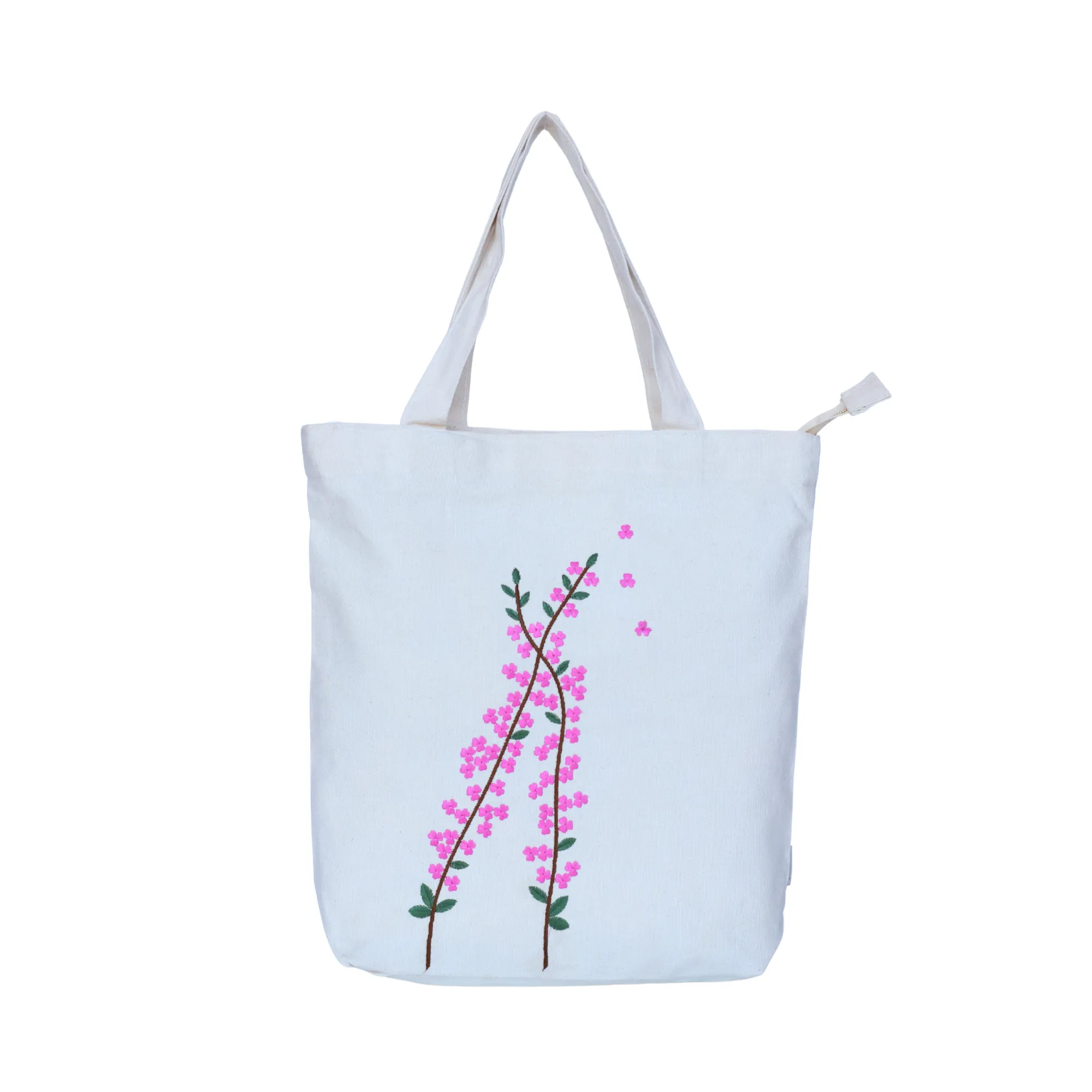 Cherry Blossom Canvas Tote Bag