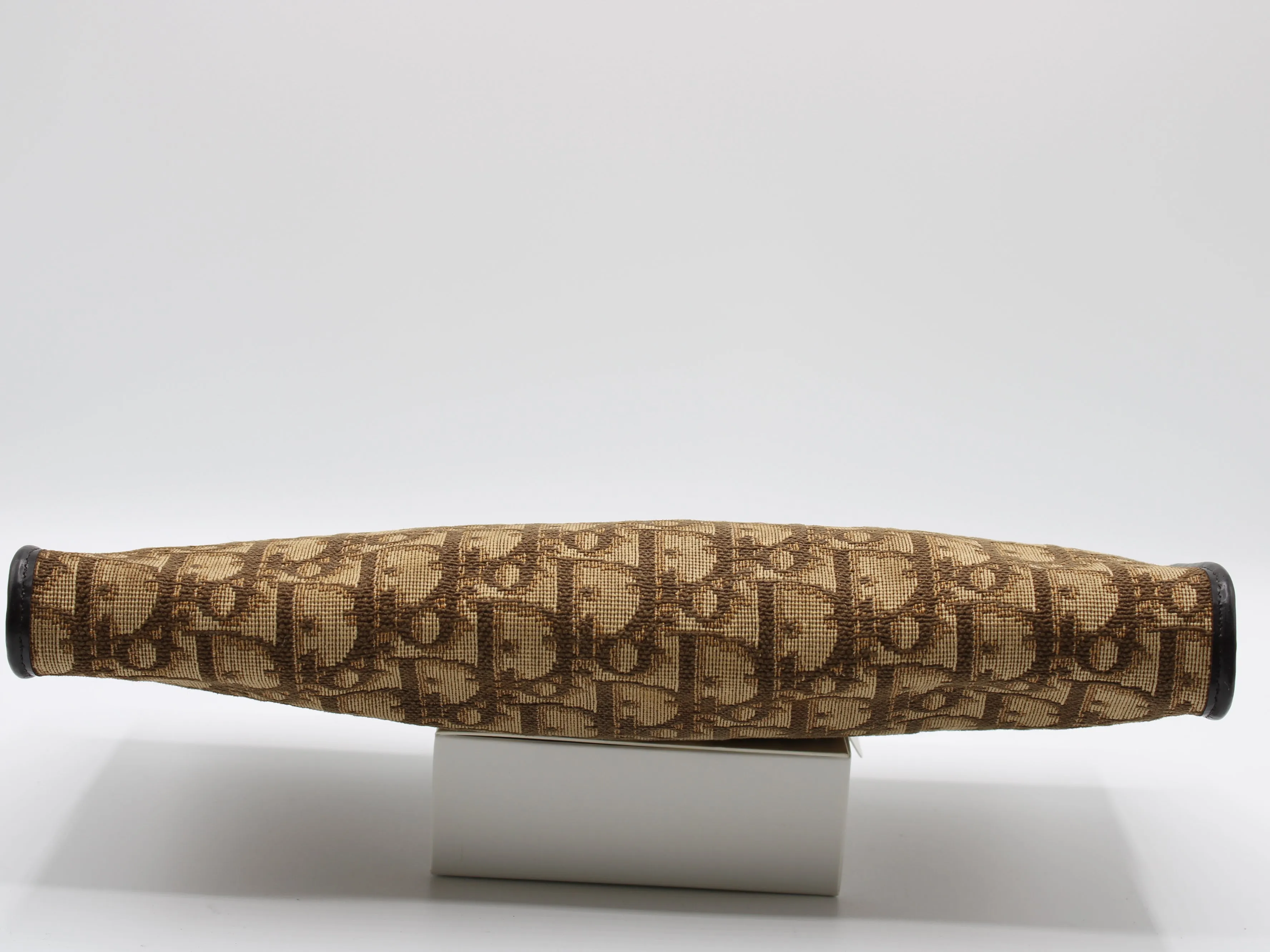 Christian Dior Cutch Brown Diorissimo Pattern Canvas Vintage