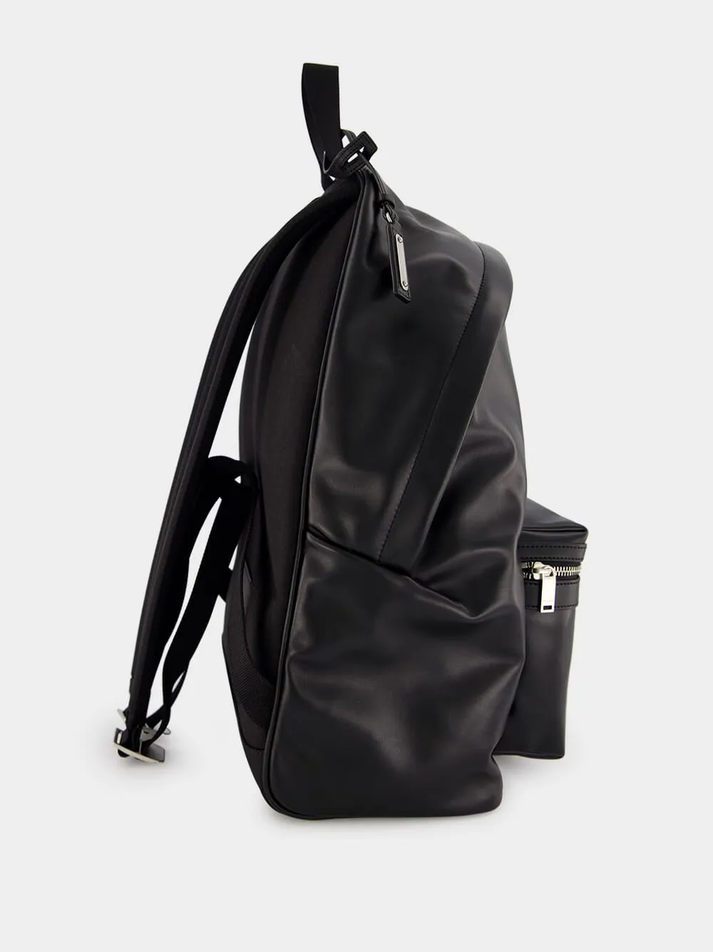 City Matte Leather Backpack