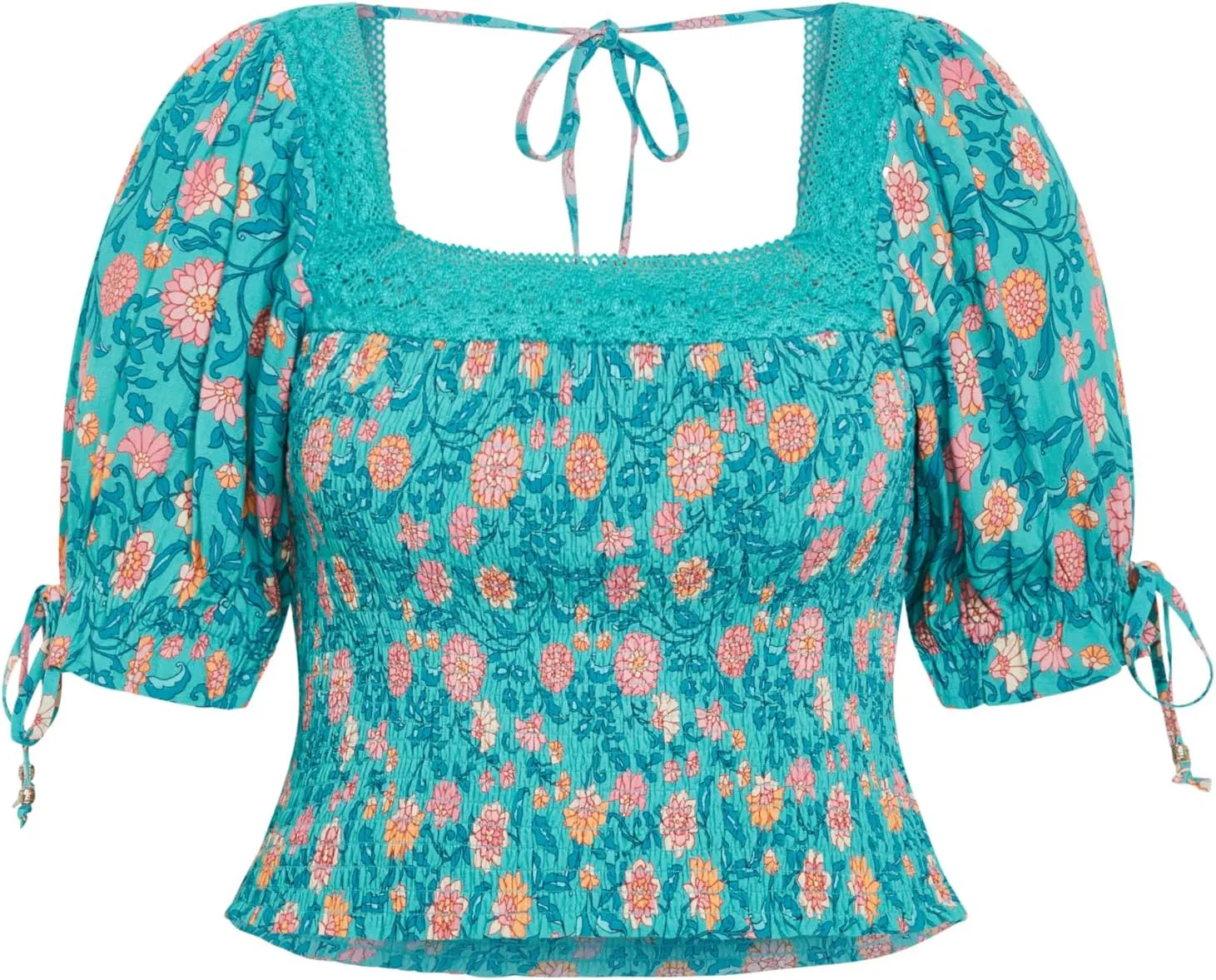 CITYCHIC Plus Size TOP Aurora PRT in Turquoise