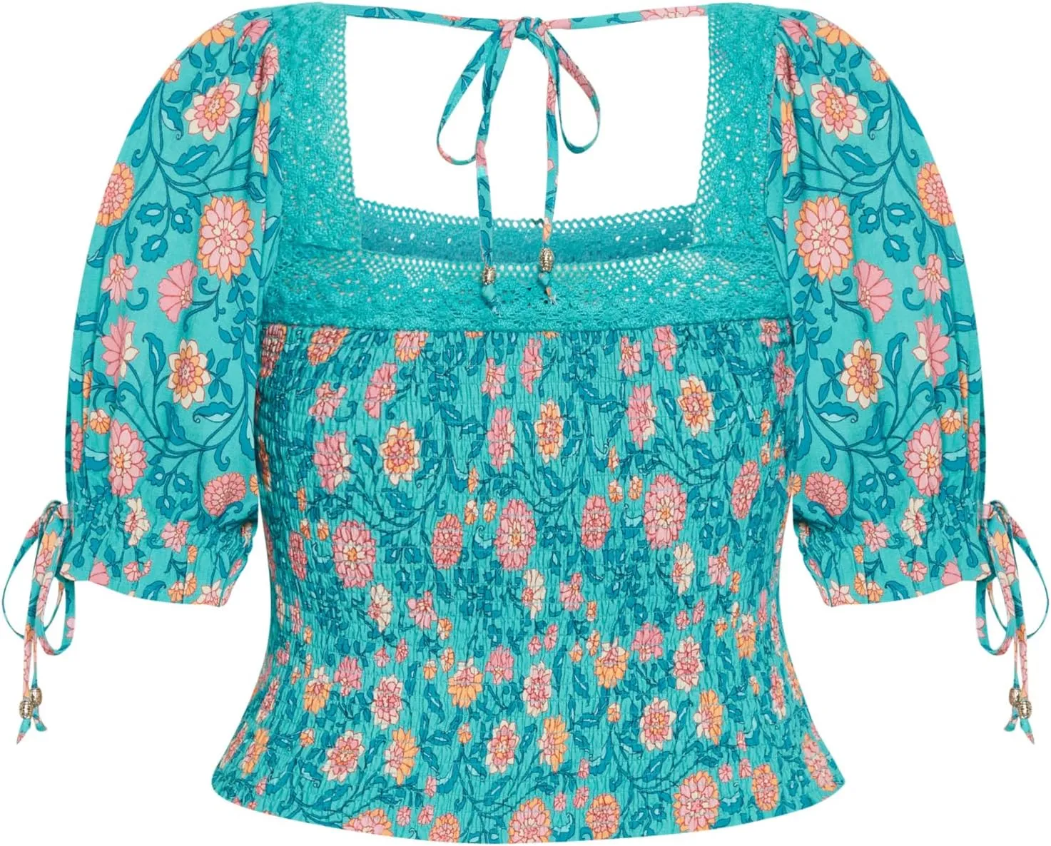 CITYCHIC Plus Size TOP Aurora PRT in Turquoise