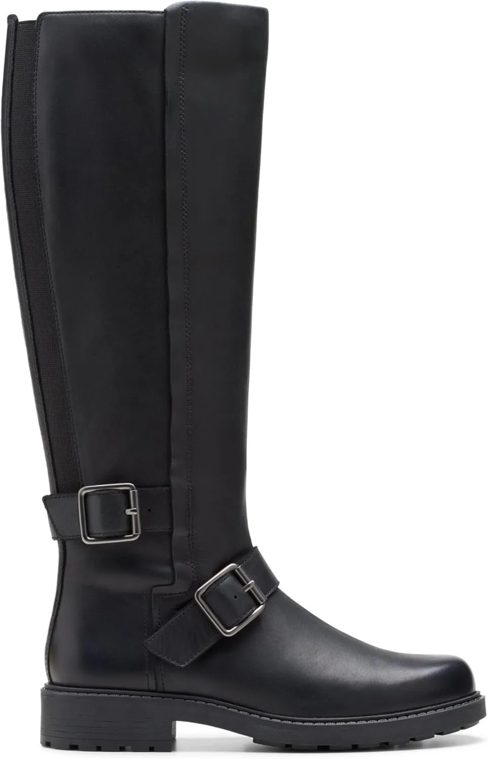 Clarks Women's Orinoco2 Tall Fashion Boots, Black leather, 10