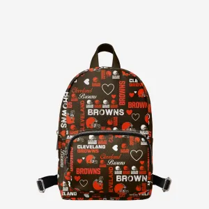 Cleveland Browns Logo Love Mini Backpack