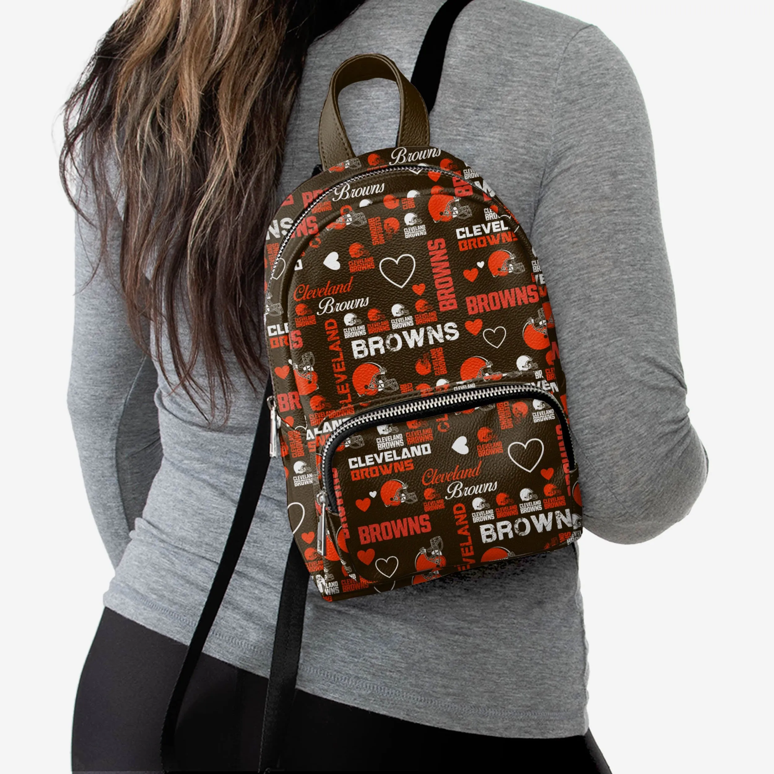 Cleveland Browns Logo Love Mini Backpack