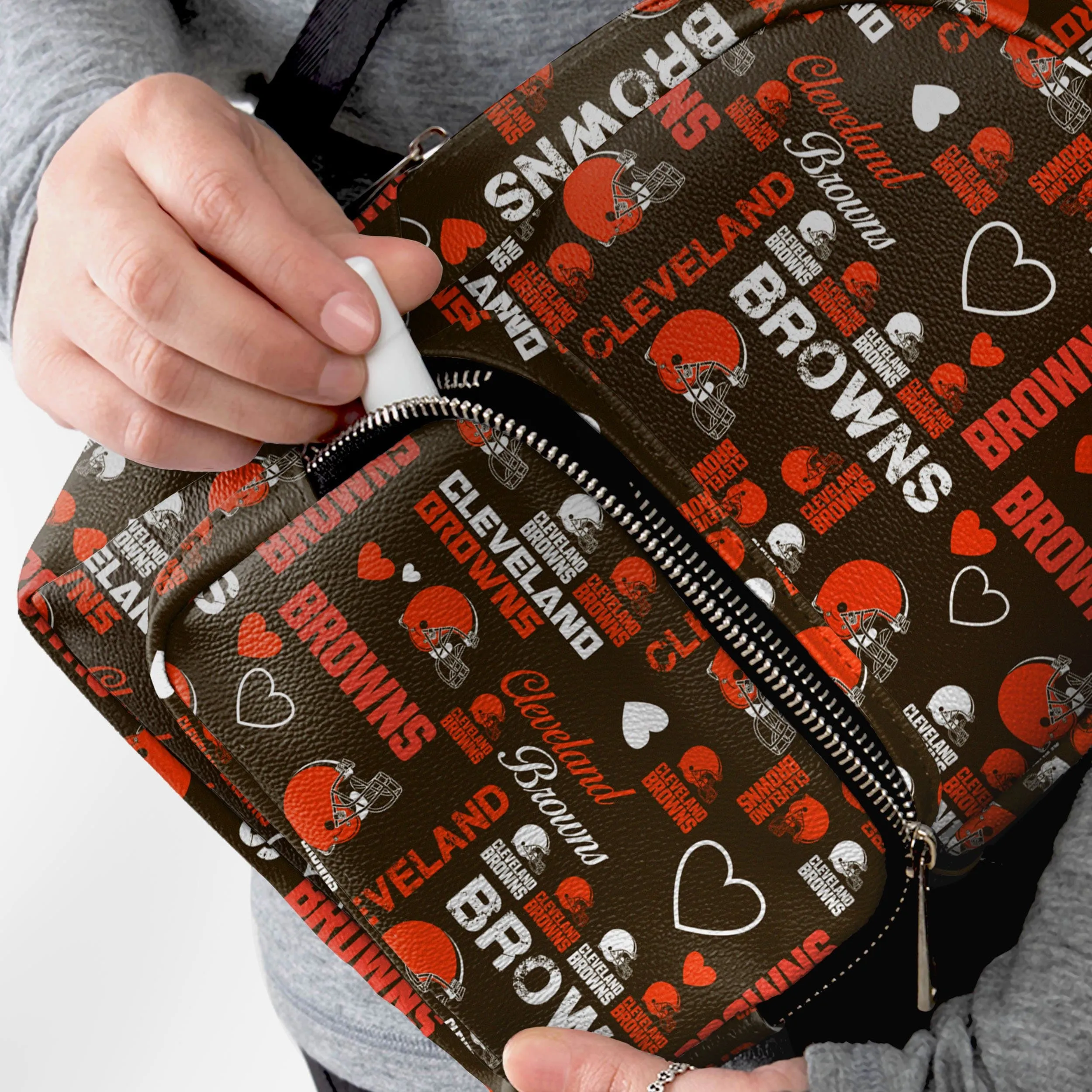 Cleveland Browns Logo Love Mini Backpack