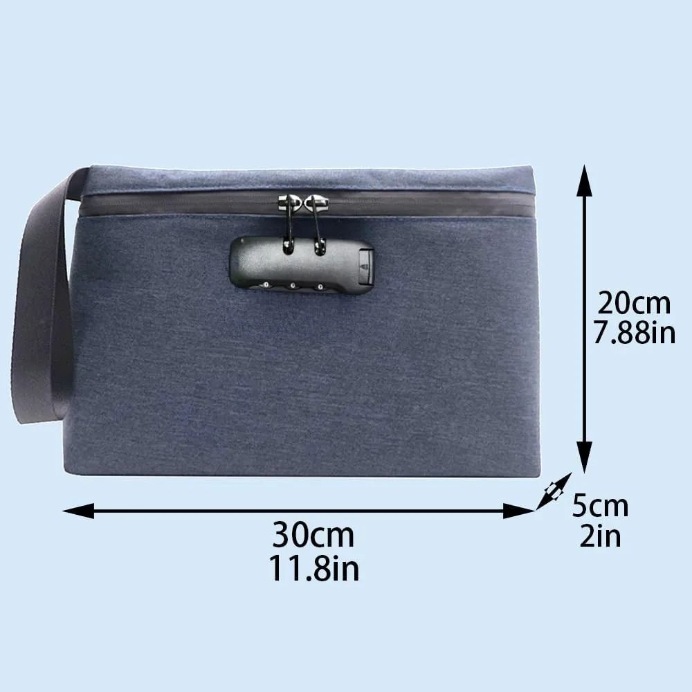 Clutch Bag for Men – Stylish and Spacious Handbag with Wristlet, Wallet Feature, Men's Clutch Tote Handbags with Wristlet Clutch Purse, Ideal for Special Occasions - Midnight Black