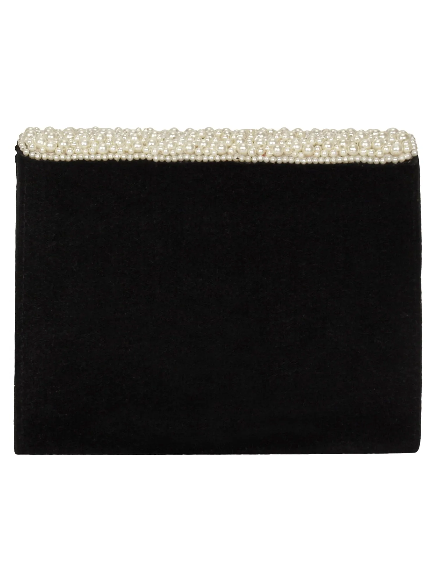 Coffer Embellished Velvet Clutch