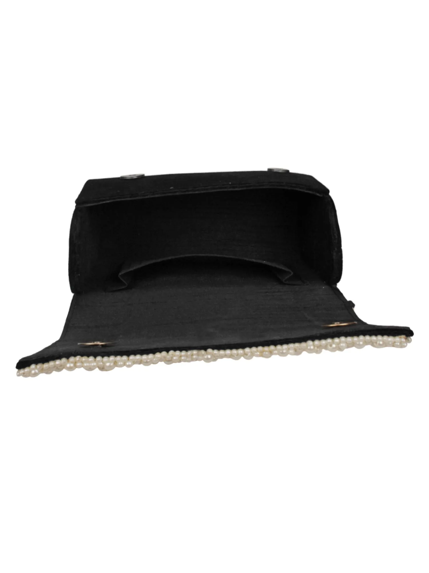 Coffer Embellished Velvet Clutch