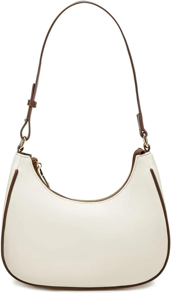Crescent Shoulder Bags for Women Cute Hobo Tote Handbag Under the Arm Purses Mini Clutch Purse with Zipper Closure