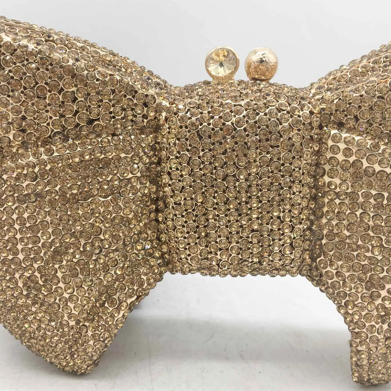Crystal Bow Clutch Bag