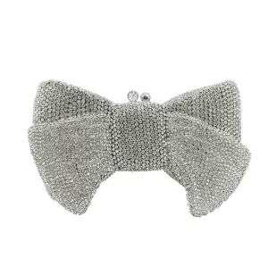 Crystal Bow Clutch Bag