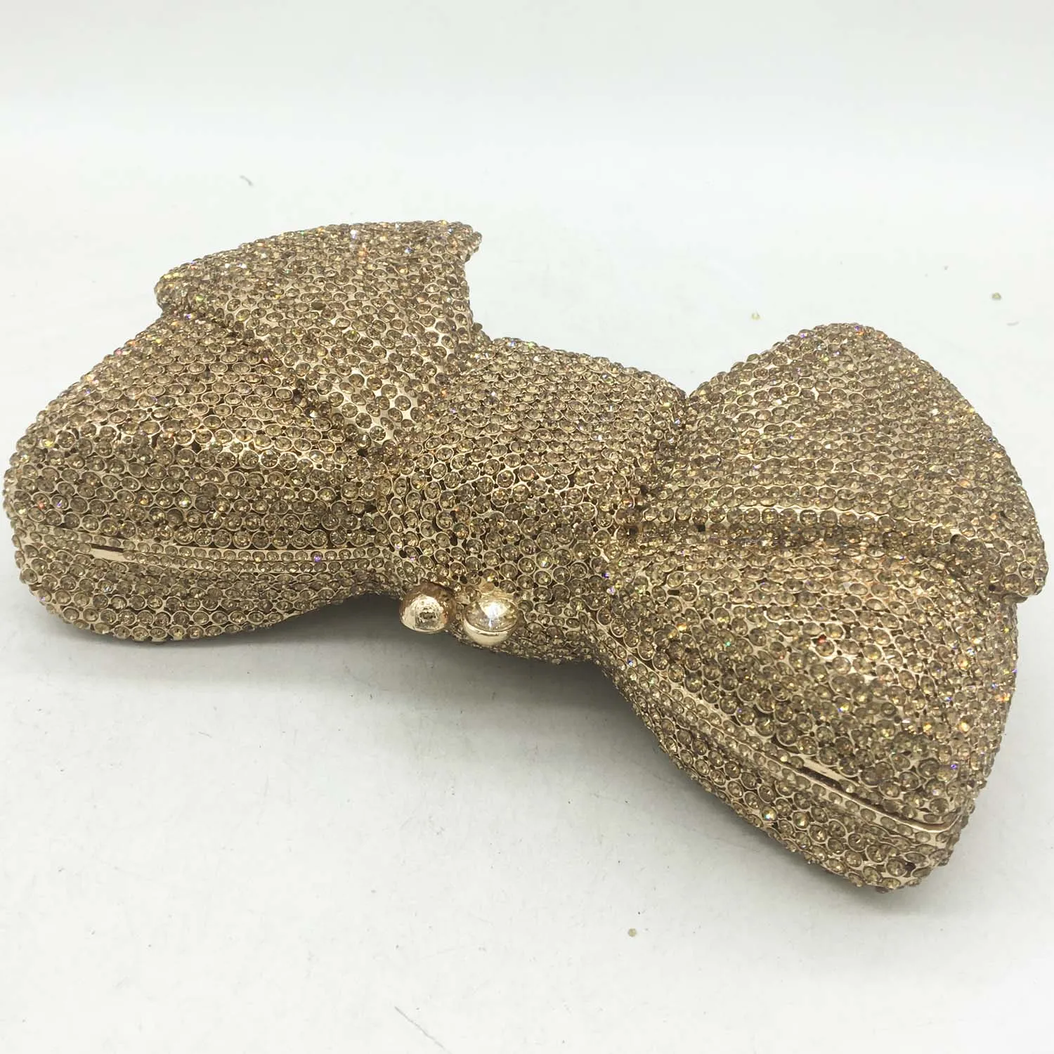 Crystal Bow Clutch Bag