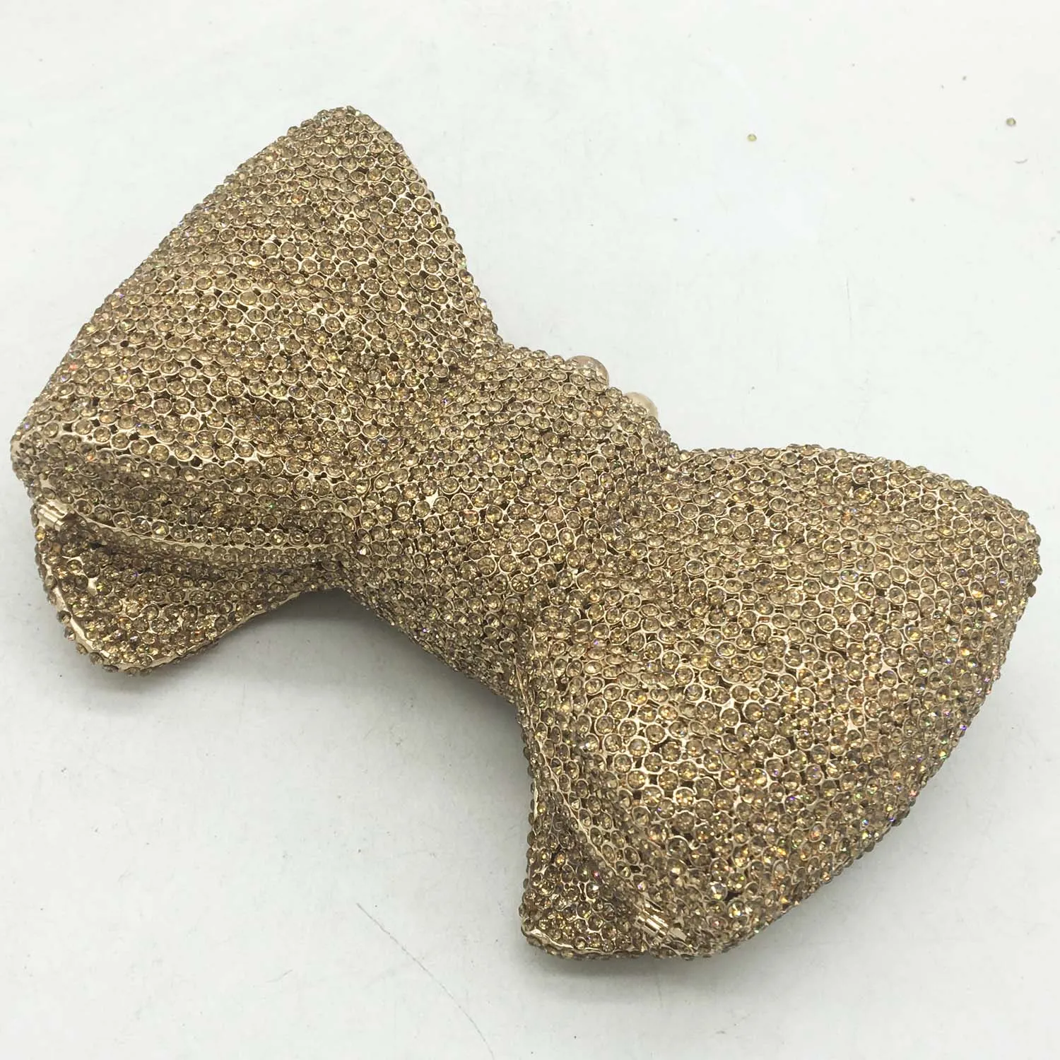 Crystal Bow Clutch Bag