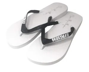 Cute Bridesmaid Gift, Flip Flop Sandals in Customized Wedding Colors