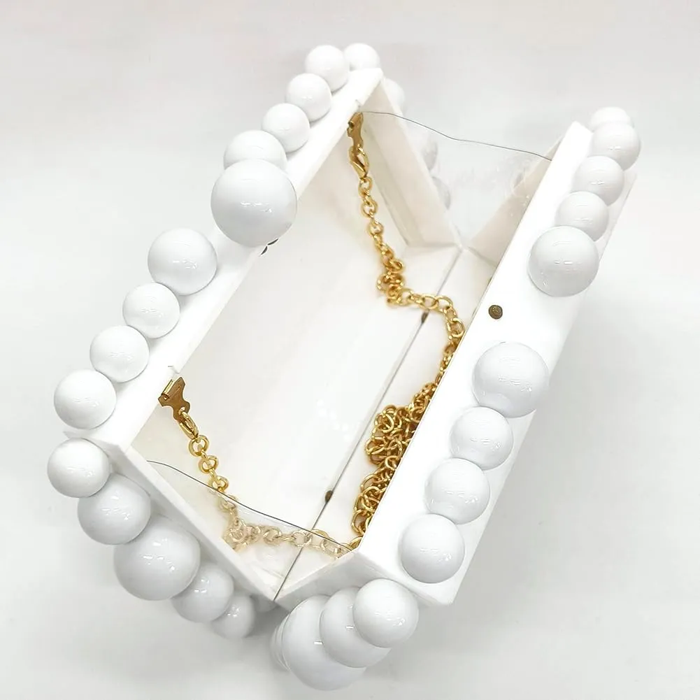 CUXVA Acrylic Evening Clutch Bag for Women Glitter Marble Purse Handbag for Wedding Party Prom