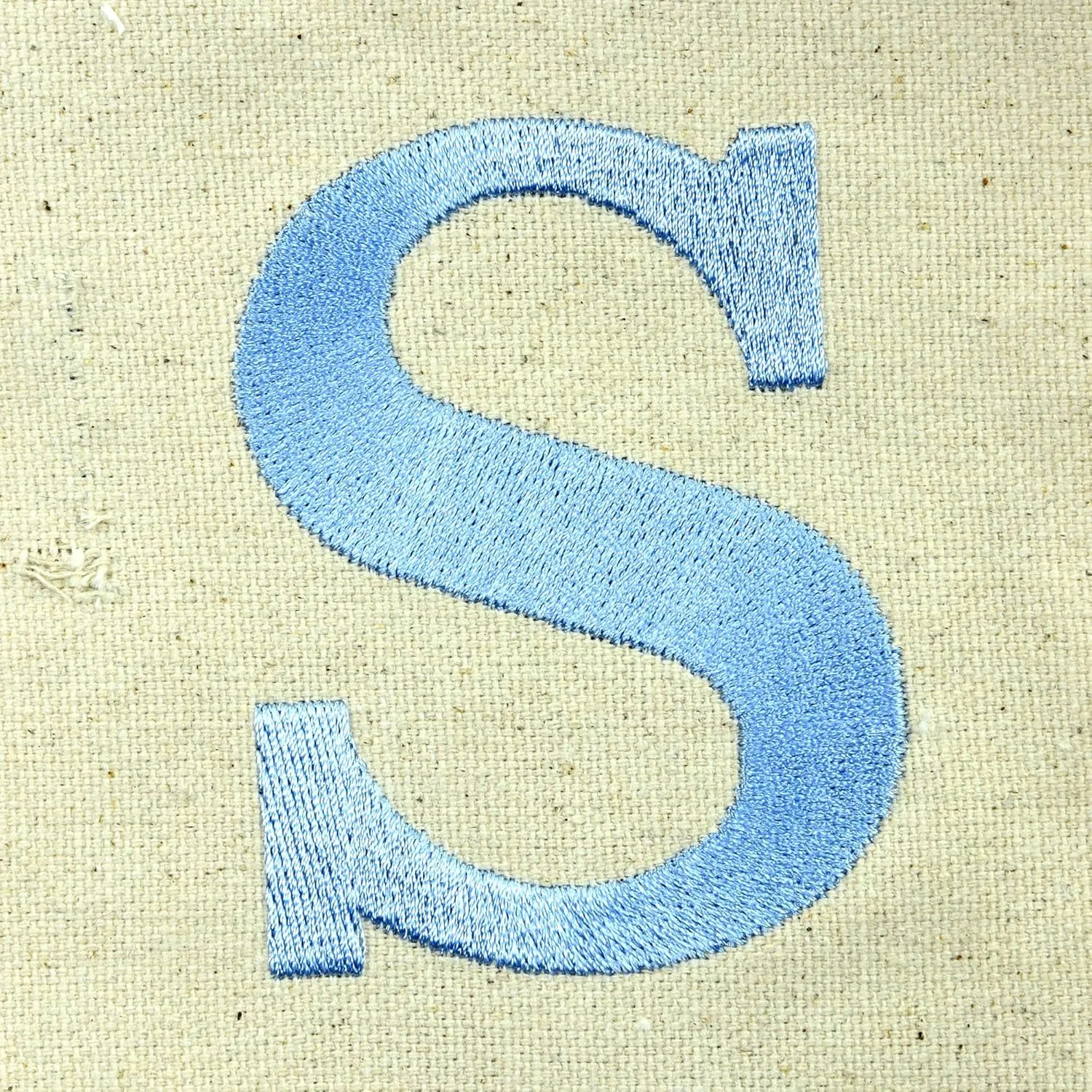DALIX Initial Tote Bag Personalized Monogram Blue Antique Fish Zippered Top Bold Letter - S