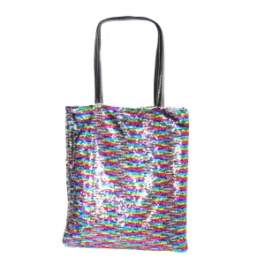 Dazzling Multi Sequins Tote Bag