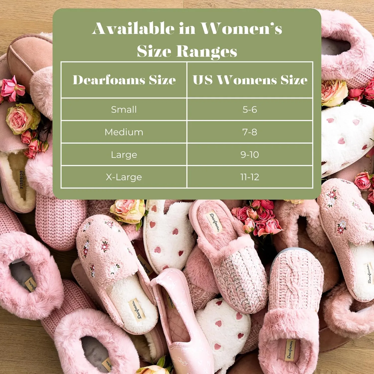 Dearfoams Women's Fuzzy Mom Easter Valentines Mother’s Day Slippers