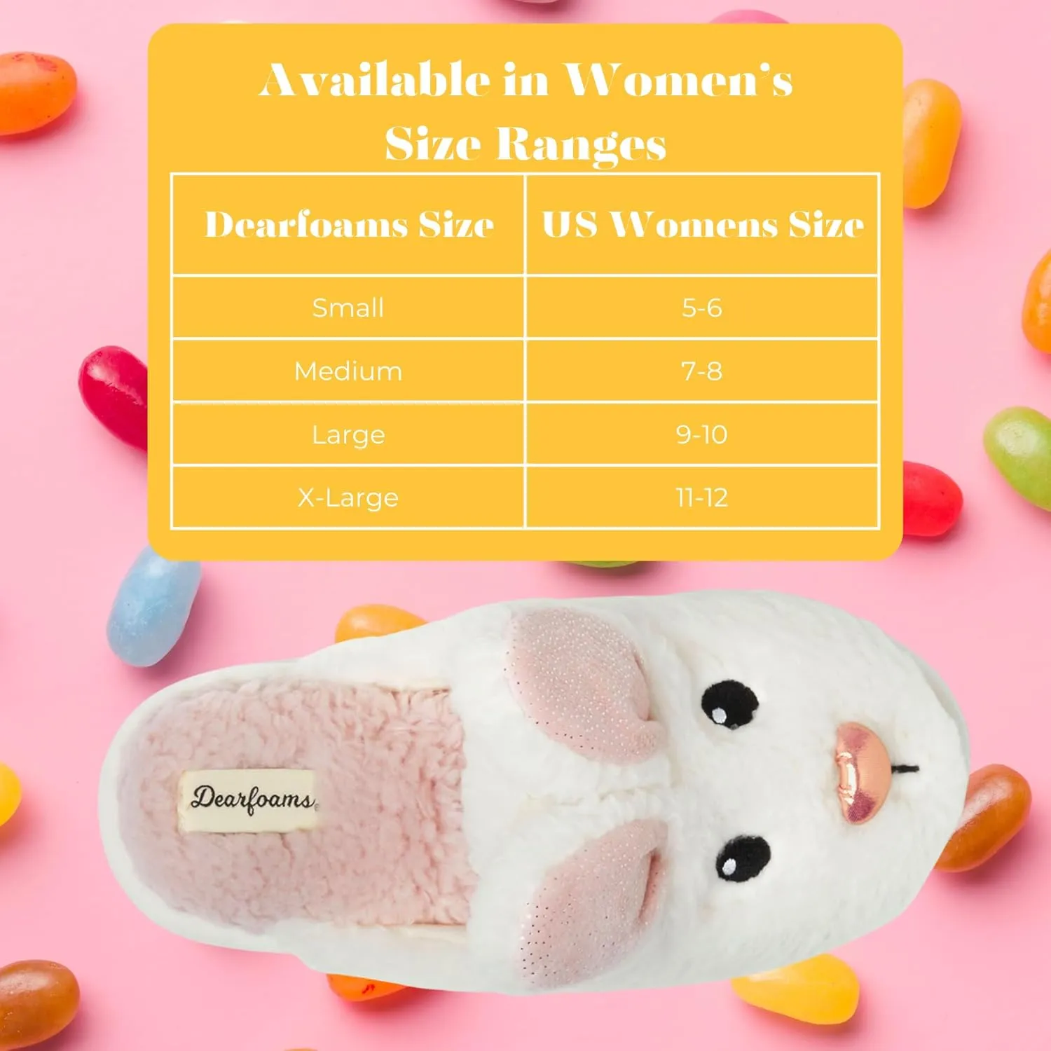 Dearfoams Women's Fuzzy Mom Easter Valentines Mother’s Day Slippers