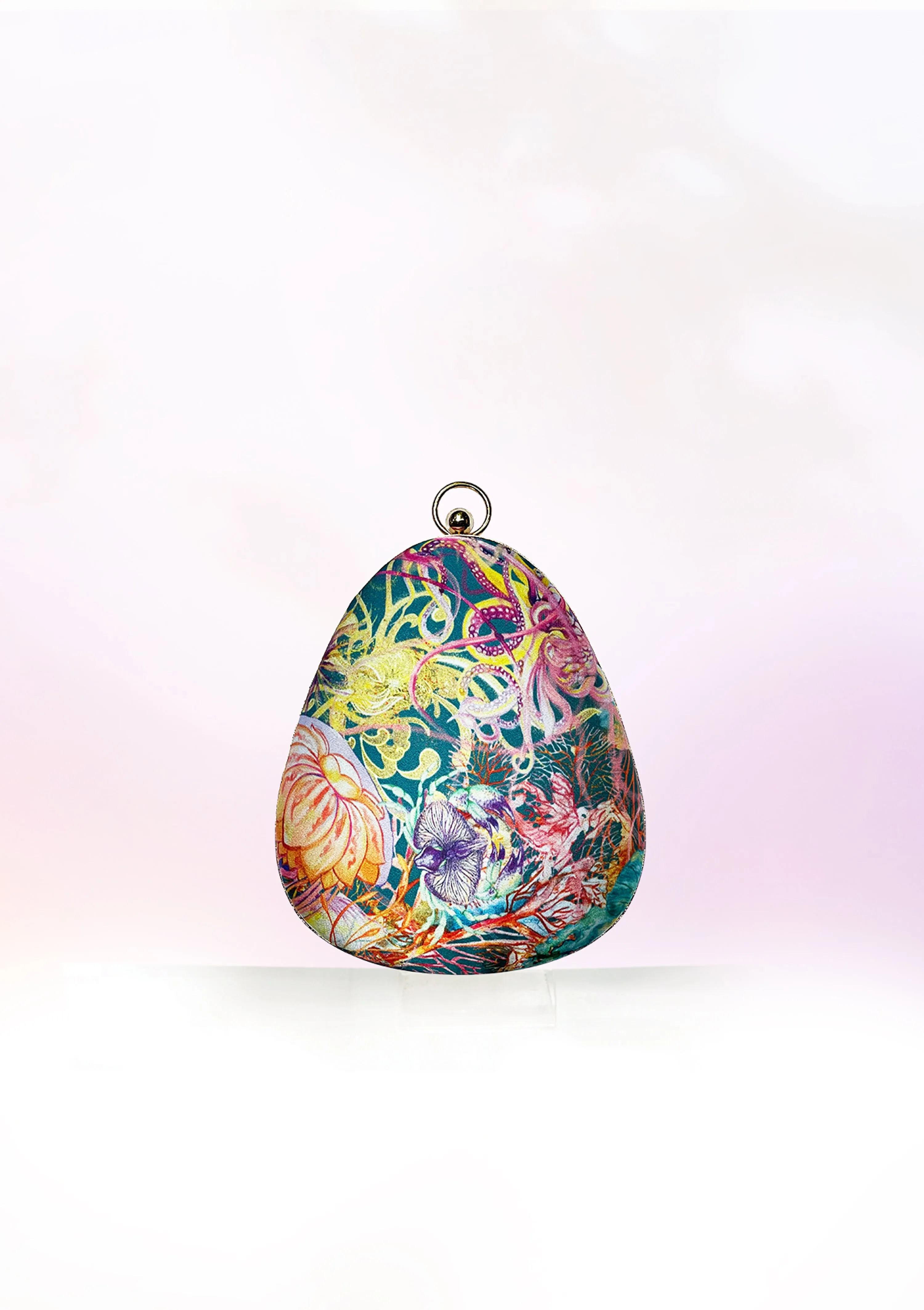 Deep sea Tear Drop Clutch