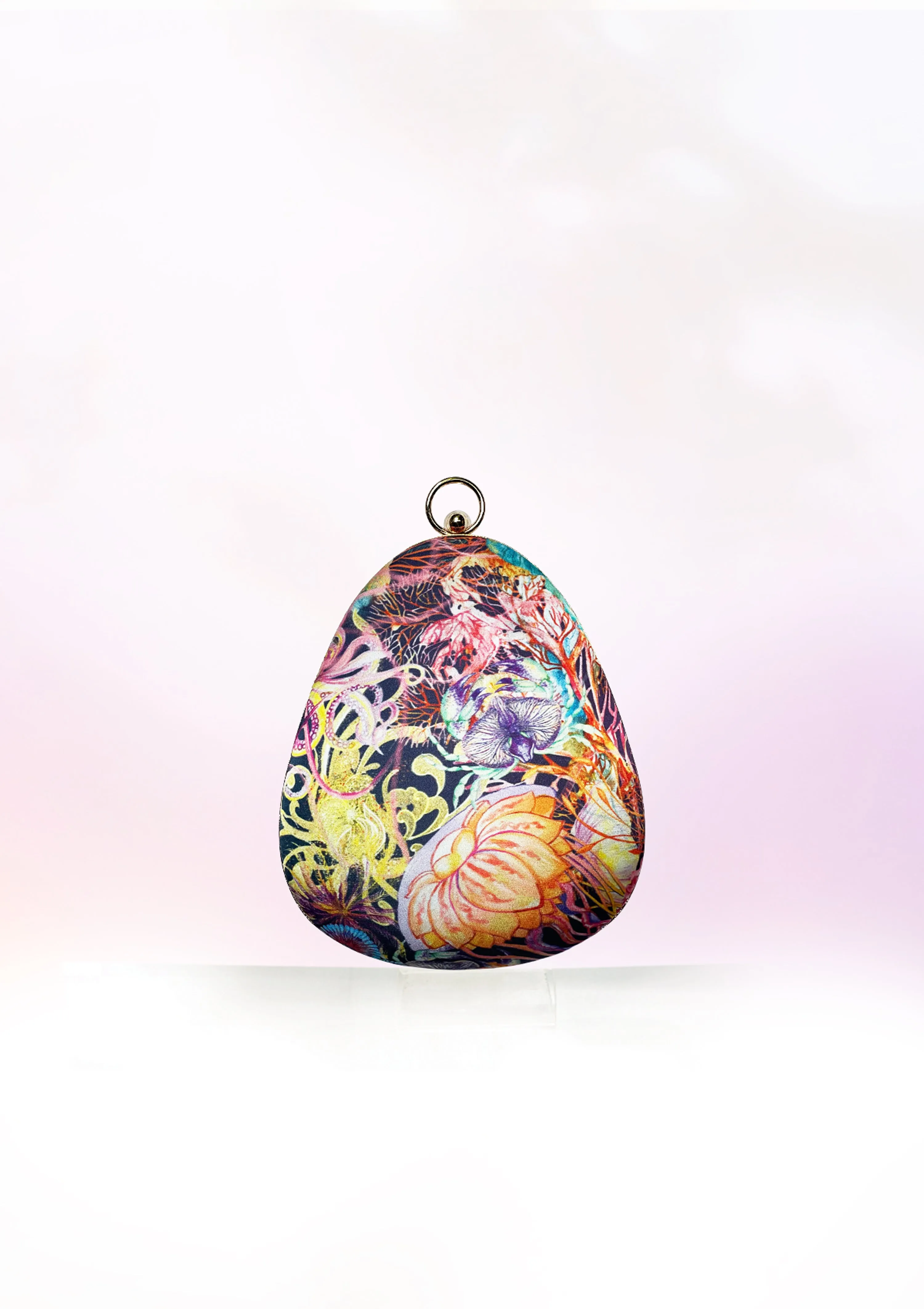 Deep sea Tear Drop Clutch