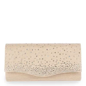 Deja - Champagne Glitter Clutch Bag