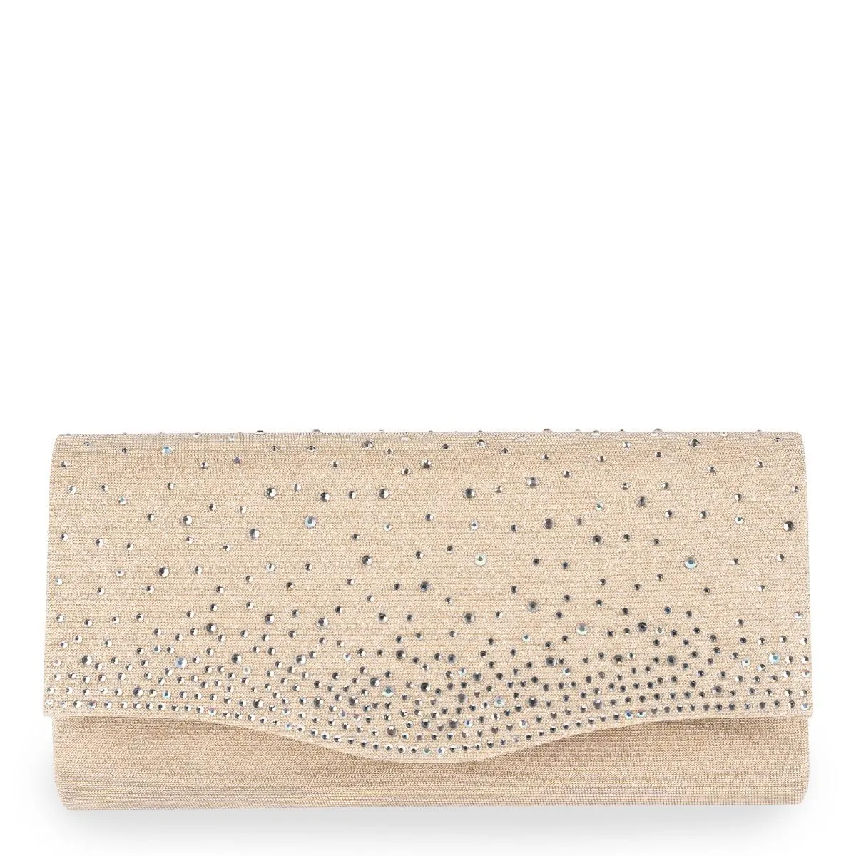 Deja - Champagne Glitter Clutch Bag