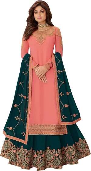 Delisa New Wedding Party wear Embroidered Salwar Kameez Indian Dress Ready to Wear Salwar Suit For Women 7115