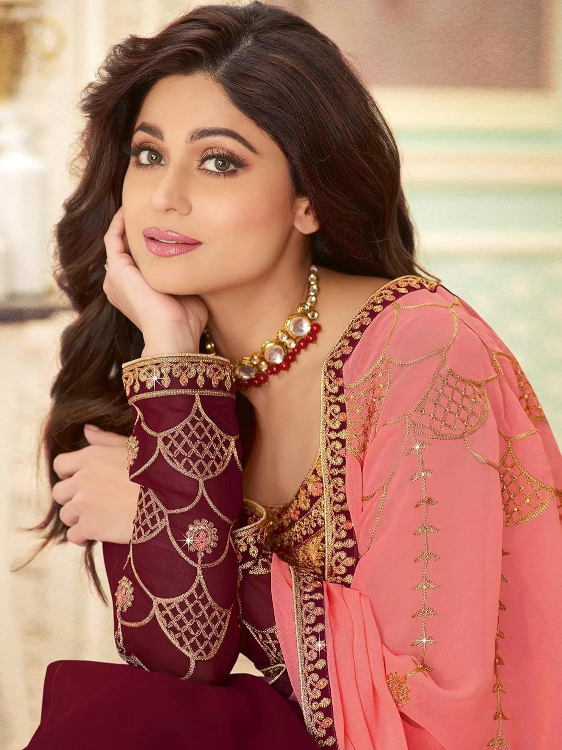 Delisa New Wedding Party wear Embroidered Salwar Kameez Indian Dress Ready to Wear Salwar Suit For Women 7115