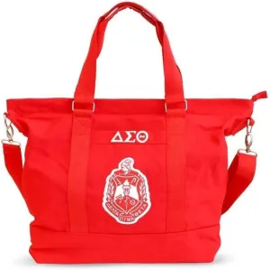 Delta Sigma Theta Canvas Bag Red