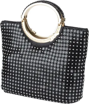 Designer Handbags Sequin Tote Bag With Rhinestone Wristlet Sparkly Purse