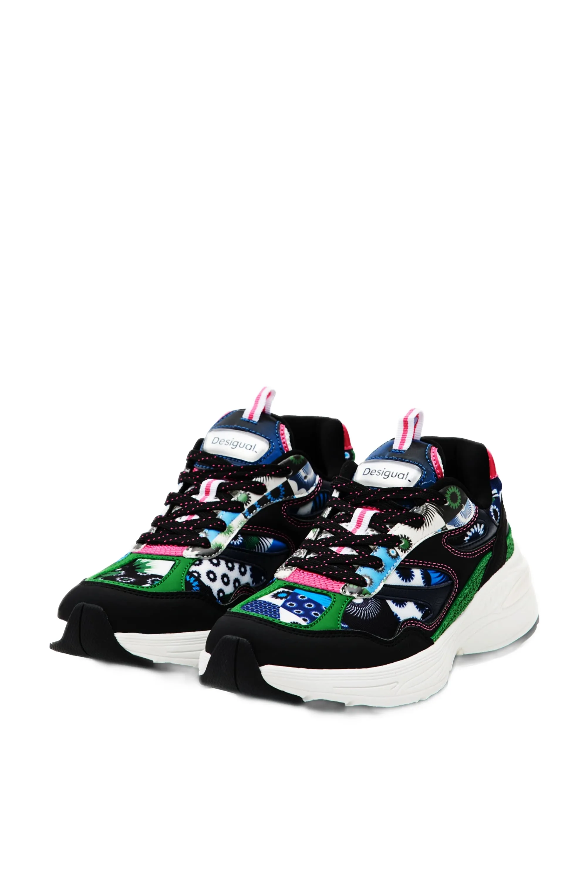 Desigual Moon Patch Geometric Motif Running Sneakers 23WSKA11