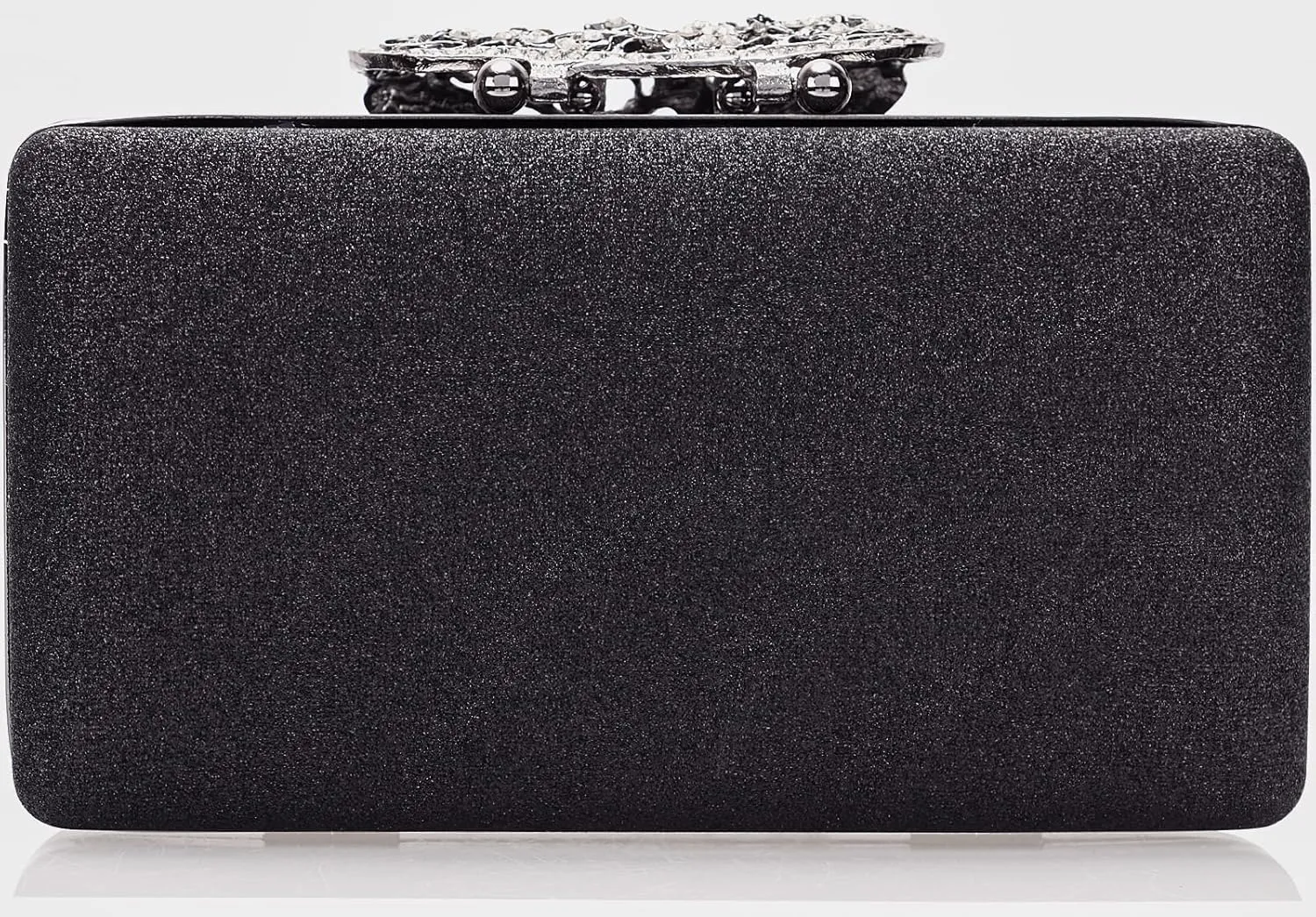 Dexmay Rhinestone Clutch Bag with Crystal Butterfly Clasp Women Evening Handbag Formal Party Purse
