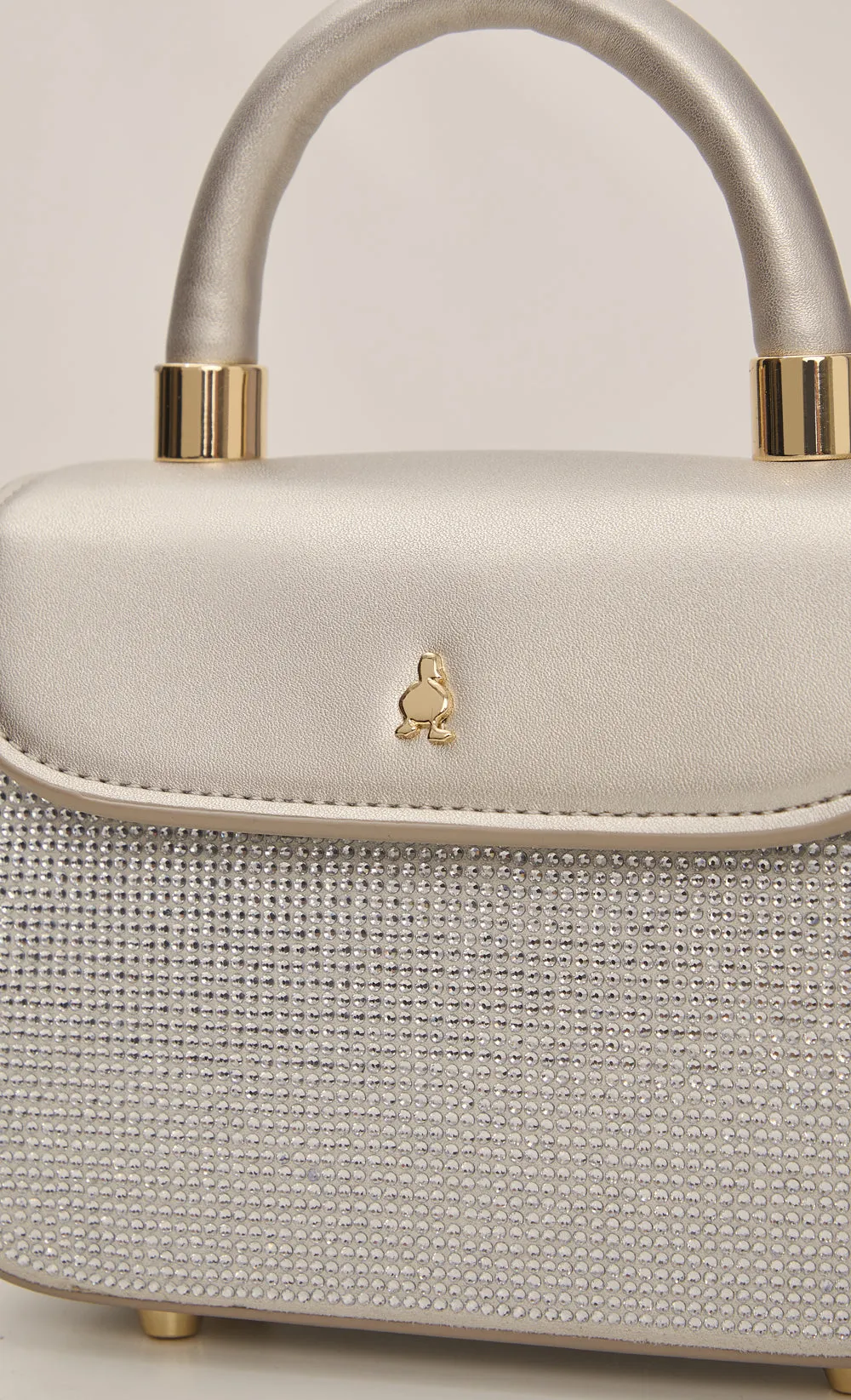 Diamante Diyana Micro Bag in Pearl