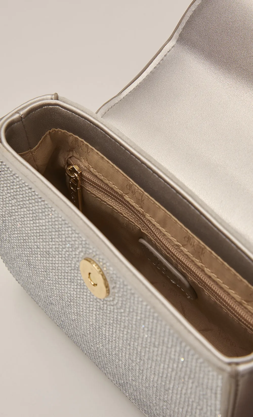 Diamante Diyana Micro Bag in Pearl