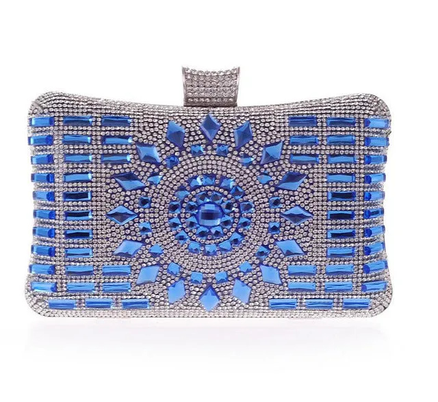 Diamond Silver Clutch