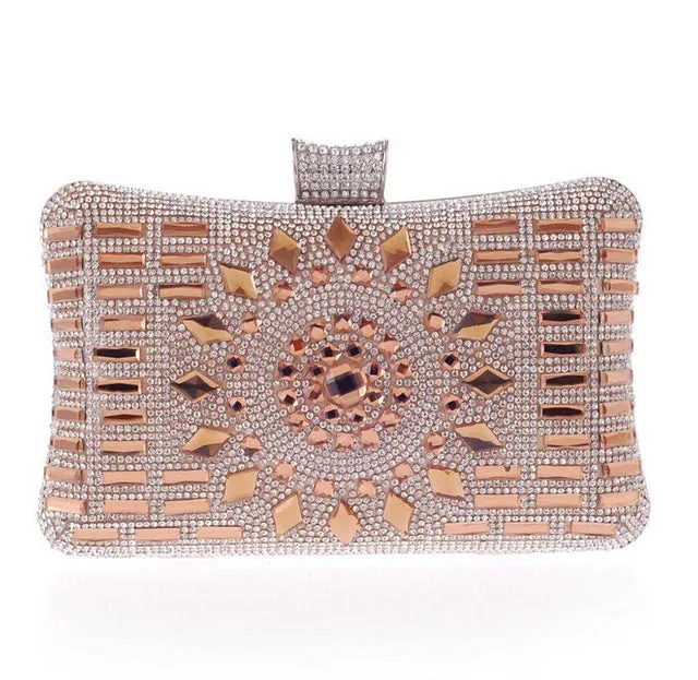Diamond Silver Clutch