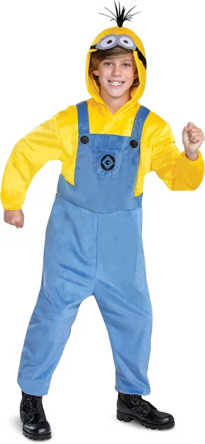 Disguise Kevin Minion Costume for Kids, Official Minions Rise of Gru Outfit and Headpiece